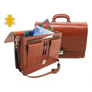 Portadocumentos Cartera Q-Connect Marron 403x300x105 mm