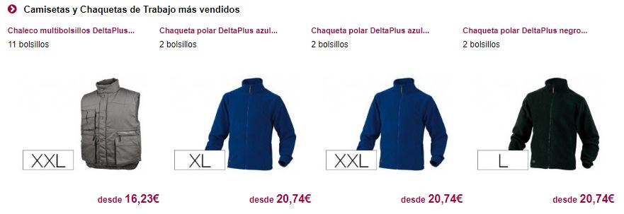 Descuentos ropa de trabajo